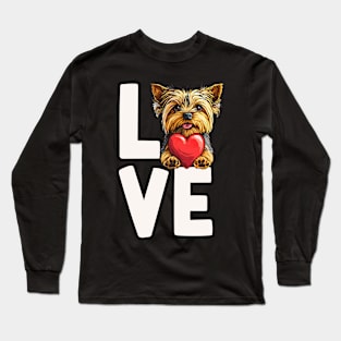 Love Yorkshire Terrier Long Sleeve T-Shirt